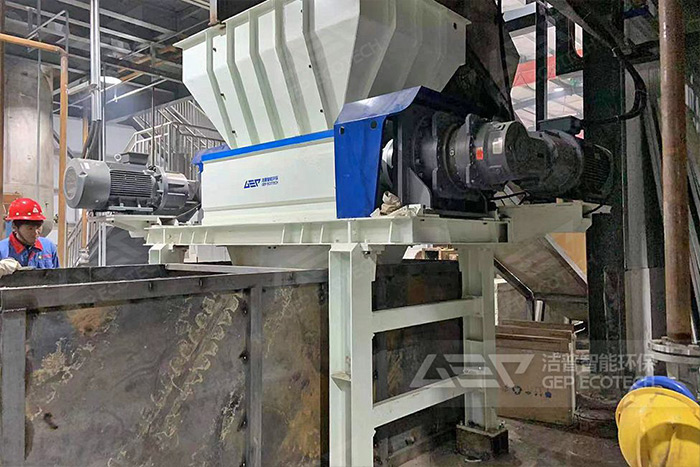 河南200L鐵皮油桶破碎機處理系統項目